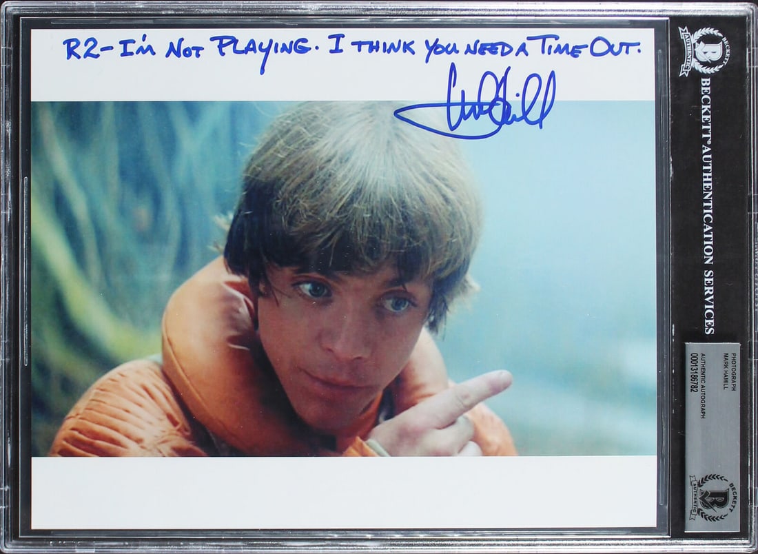 Mark Hamill Star Wars The Empire Strikes Back Signed 8x10 Photo BAS Slabbed: Mark Hamill Star Wars The Empire Strikes Back Signed 8x10 Photo BAS Slabbed Industry: Movies Object Type: Photograph Original/Reproduction: Original Autograph Authentication: Beckett Product Coa: Beck