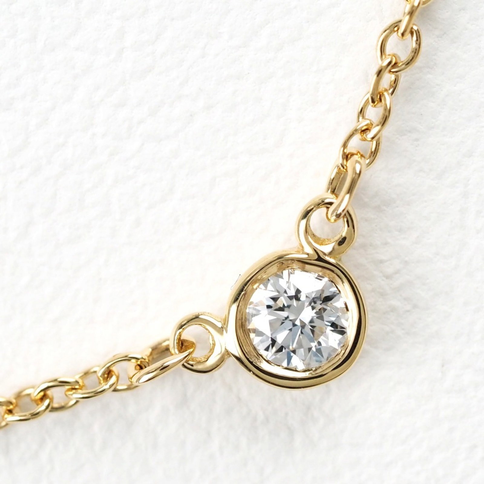 Tiffany Visor Yard K18YG x Diamond Women's Necklace: Tiffany Visor Yard K18YG x Diamond Women's Necklace Brand: Tiffany Line: Diamonds by the Yard Country of Origin: Spain Necklace Type: Necklace Gender: Women Material: Yellow gold (18K) Color: Gold Sto