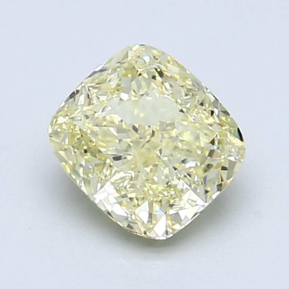 Ideal Natural Loose Diamond - Cushion 1.53ct Light Yellow: Ideal Natural Loose Diamond - Cushion 1.53ct Light Yellow Ideal Cut: Yes Source: Natural Shape: Cushion Carats: 1.53 Color: Light Yellow Clarity: VS1 Certification: GIA The MYNT Guarantee: All items i