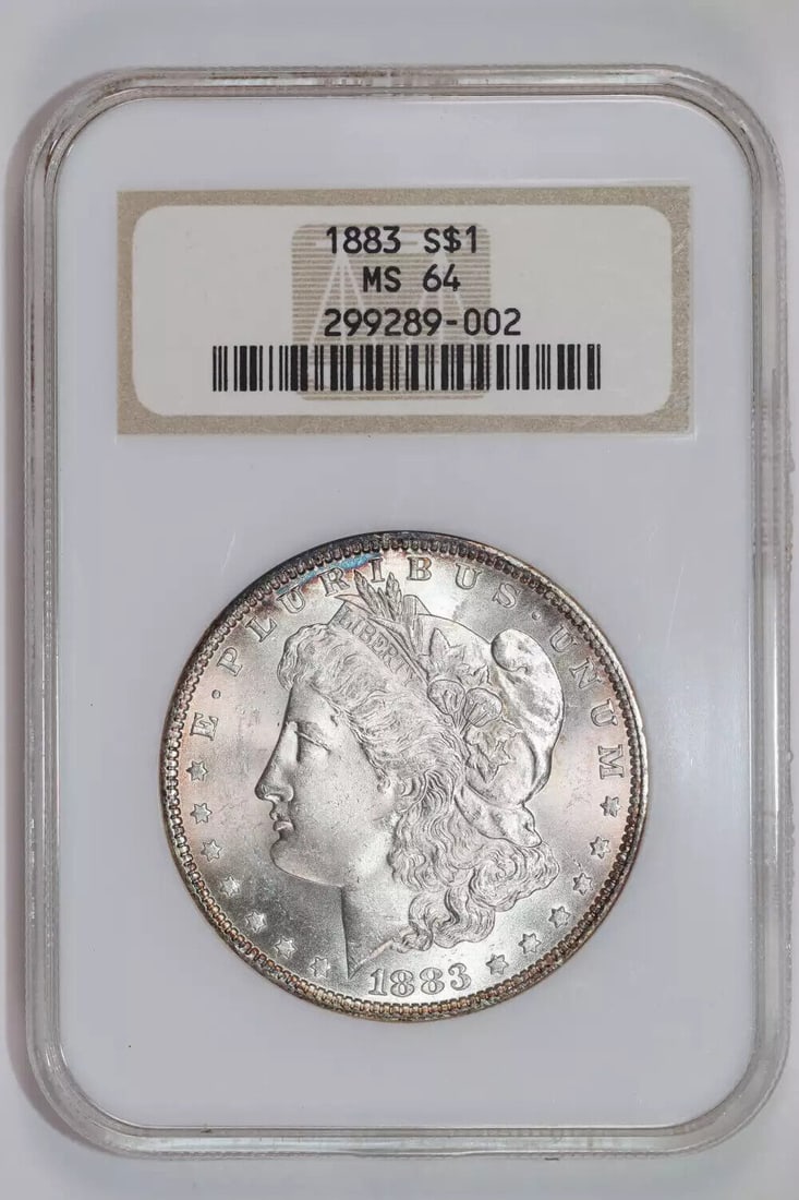 1883 MORGAN DOLLAR NGC MS64 PQ! OLD FATTY HOLDER!: 1883 MORGAN DOLLAR NGC MS64 PQ! OLD FATTY HOLDER! Certification: NGC Composition: Silver Grade: MS 64 Year: 1883 Circulated/Uncirculated: Uncirculated Mint Location: Philadelphia Country: USA Km Numbe