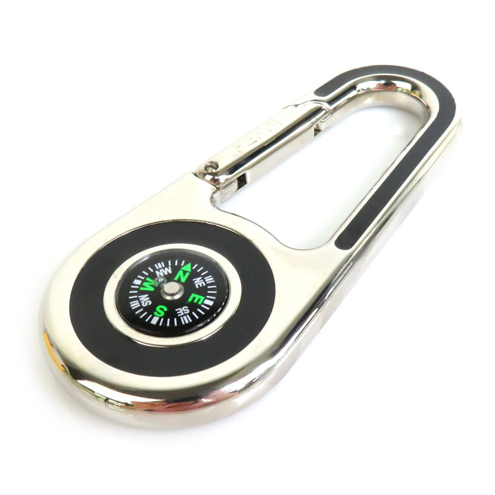 Fendi FENDI charm key holder metal silver unisex: Fendi FENDI charm key holder metal silver unisex Brand: Fendi Type: Keyring Gender: Women Men Color: Silver Material: Metal Size (HxWxD): 10.8cm x 4.5cm / 4.25 x 1.77 Condition: Used (good) Overall Sc