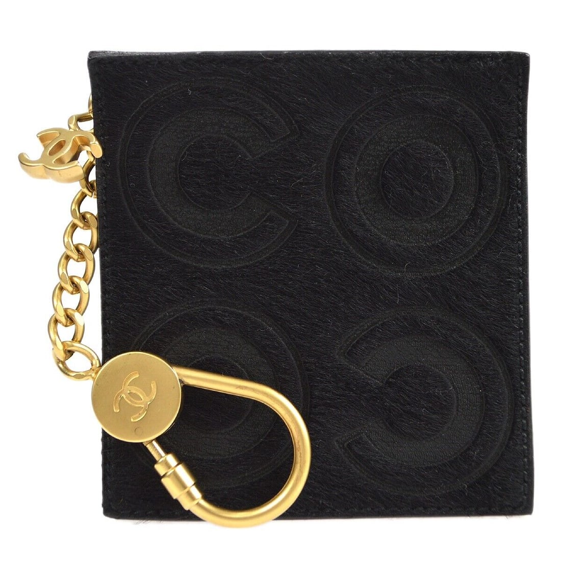 Chanel Key Ring Coin Purse Wallet Bag Charm Fur Black 6761410: Chanel Key Ring Coin Purse Wallet Bag Charm Fur Black 6761410 Bag Width: 6.5 Pattern: COCO Bag Height: 5.1 Closure: Zip Occasion: Casual Size: Small Lining Material: Leather Bag Depth: 1.0 Exterior Ma