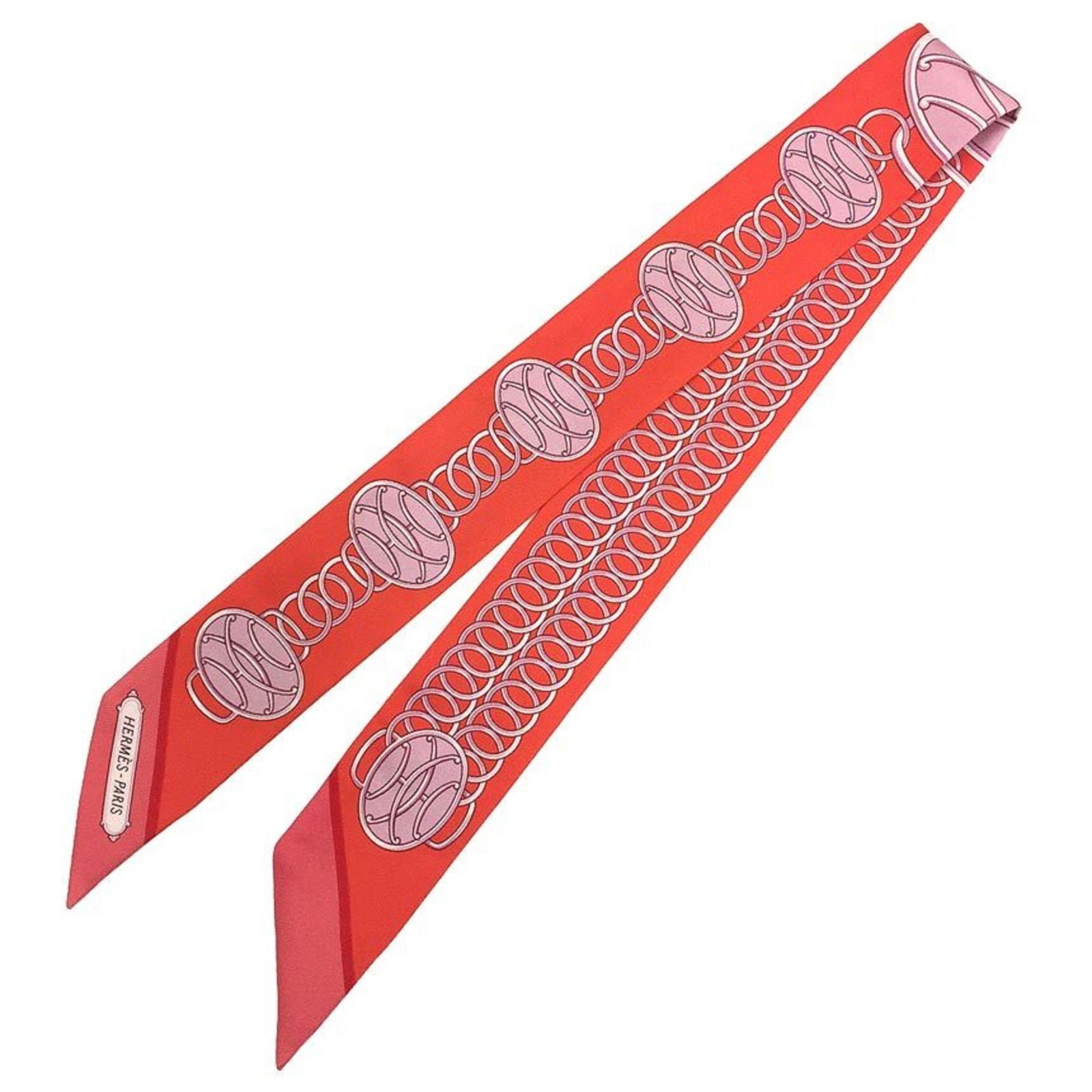 HERMES Hermes Twilly Scarf Muffler Lift Profile/lift profile 2021 Pink Grenadine/Corail/Palm Silk: HERMES Hermes Twilly Scarf Muffler Lift Profile/lift profile 2021 Pink Grenadine/Corail/Palm Silk 100% Brand: Hermes Line: Twilly Country of Origin: France Type: Scarf Season: Fall/winter Gender: Wome