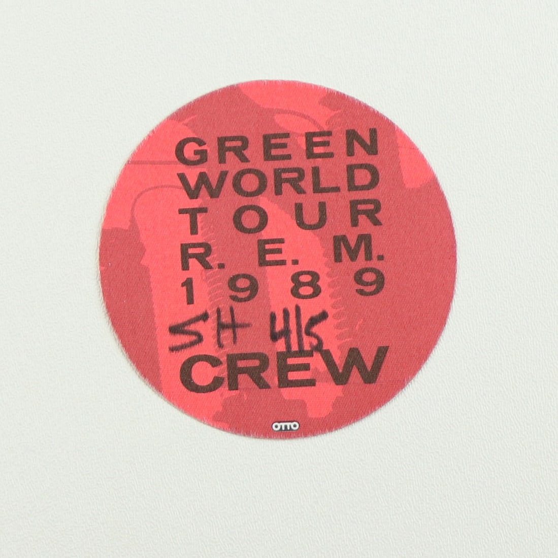 1989 R.e.m. Green World Tour Crew Backstage Pass Auction