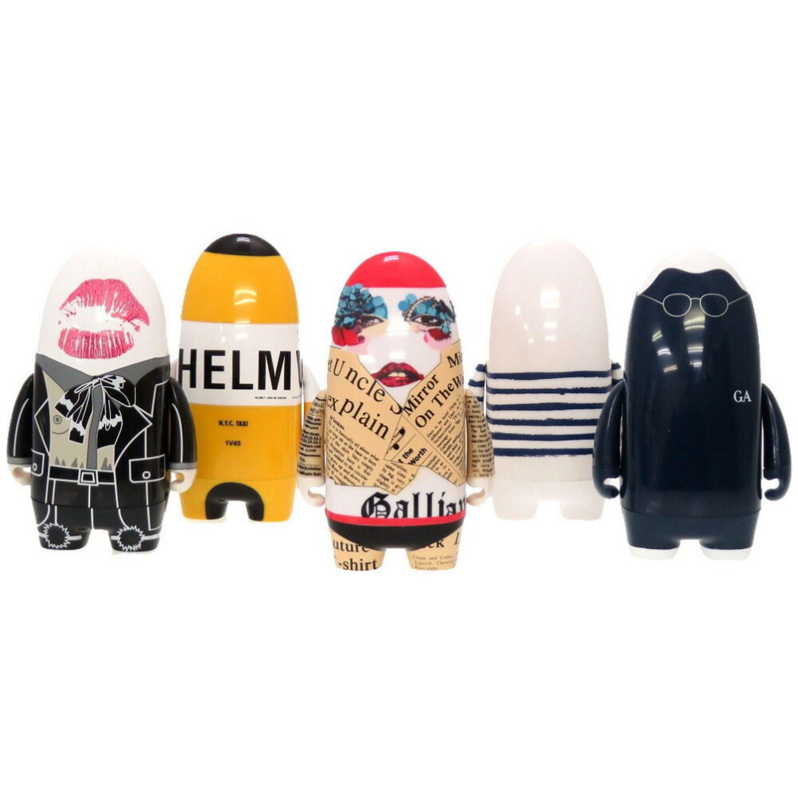 Visionaire Kid Robot Yves Saint Laurent Helmut Lang John Galliano Jean Paul Gaultier Giorgio Armani: Visionaire Kid Robot Yves Saint Laurent Helmut Lang John Galliano Jean Paul Gaultier Giorgio Armani Plastic Multicolor Figure Brand: Unspecified Type: Vinyl figure Material: ABS plastic Height: 105mm