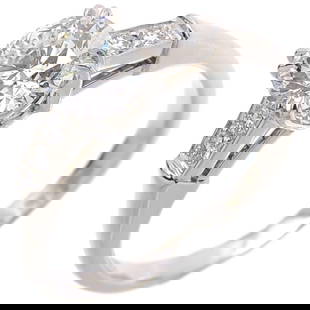 Harry Winston 0.70ct Diamond Trist Women's Ring Pt950 Platinum No. 11: Harry Winston 0.70ct Diamond Trist Women's Ring Pt950 Platinum No. 11 Brand: Harry Winston Type: Anniversary ring Gender: Women Material: Platinum 950 Stone: Diamond Weight (ct.): 0.70 Clarity: VVS1 U