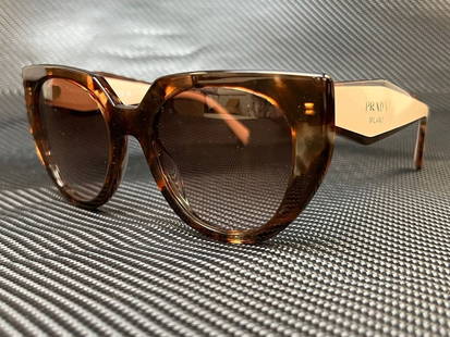 PRADA PR 14WSF 01R0A6 Tortoise Brown Grad Womens 53 mm Sunglasses: PRADA PR 14WSF 01R0A6 Tortoise Brown Grad Womens 53 mm Sunglasses Frame Color: Brown Type: Sunglasses New The Mynt Guarantee: All items in this auction are guaranteed to be 100% authentic. At Your Ser