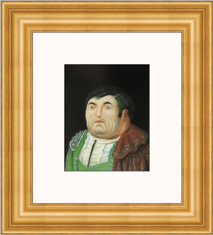 Fernando Botero Antonio Ventura Minuto Custom Framed Print: Fernando Botero Antonio Ventura Minuto Custom Framed Print Size: Medium Region Of Origin: United States Artist: Fernando Botero Production Technique: Offset Lithograph Framing: Matted & Framed Style:
