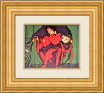 Maxfield Parrish - The Manager Custom Framed Print: Maxfield Parrish - The Manager Custom Framed Print Features: Framed Matted Region Of Origin: united states Item Width: 24 in Title: The Manager Production Technique: Lithography Item Length: 24 Item H