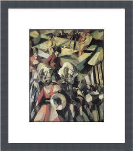 Albert Gleizes The Hunt Custom Framed Print: Albert Gleizes The Hunt Custom Framed Print Size: Medium (up to 36in.) Region Of Origin: United States Artist: Albert Gleizes Production Technique: Lithography Framing: Matted & Framed Style: Abstract