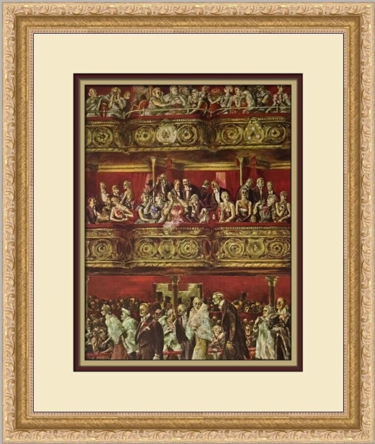 Reginald Marsh Monday Night at the Metropolitan Custom Framed Print: Reginald Marsh Monday Night at the Metropolitan Custom Framed Print Unit Of Sale: Single-Piece Work Artist: Reginald Marsh Size: Medium Custom Bundle: No Item Length: 14 in Region Of Origin: united st