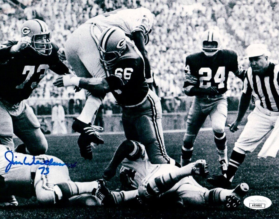 Jim Weatherwax Signed Autographed 8X10 Photo Packers Action Tackle JSA: Jim Weatherwax Signed Autographed 8X10 Photo Packers Action Tackle JSA Sport: Football Product: Photo Original/Reprint: Original Player: Jim Weatherwax Team: Green Bay Packers Autograph Authentication