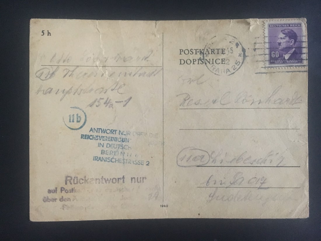 1945 Germany Theresienstadt Concentration Camp Postcard Cover Otto Losshard: 1945 Germany Theresienstadt Concentration Camp Postcard Cover Otto Losshard Topic: Concentration Camp Type: Cover Pre-Owned PLEASE NOTE: Framed Large or heavy Items do not have shipping costs included