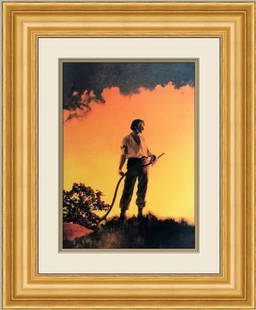 Maxfield Parrish - Harvest Custom Framed Print: Maxfield Parrish - Harvest Custom Framed Print Features: Framed Matted Region Of Origin: united states Item Width: 18 in Title: Harvest Production Technique: Lithography Item Length: 18 in Item Height