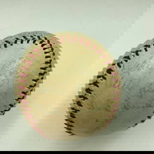 Jackie Robinson & Mickey Mantle Signed 1956 World Series Game Used Baseball PSA: Jackie Robinson & Mickey Mantle Signed 1956 World Series Game Used Baseball PSA Product: Ball Sport: Baseball-MLB Autograph Authentication: Professional Sports Authenticator (PSA) Team: New York Yanke