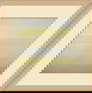 Agnes Martin Untitled No.6 Custom Framed Print: Agnes Martin Untitled No.6 Custom Framed Print Unit Of Sale: Single-Piece Work Artist: Agnes Martin Size: Medium (up to 36in.) Item Length: 15 in Region Of Origin: United States Framing: Matted & Fram
