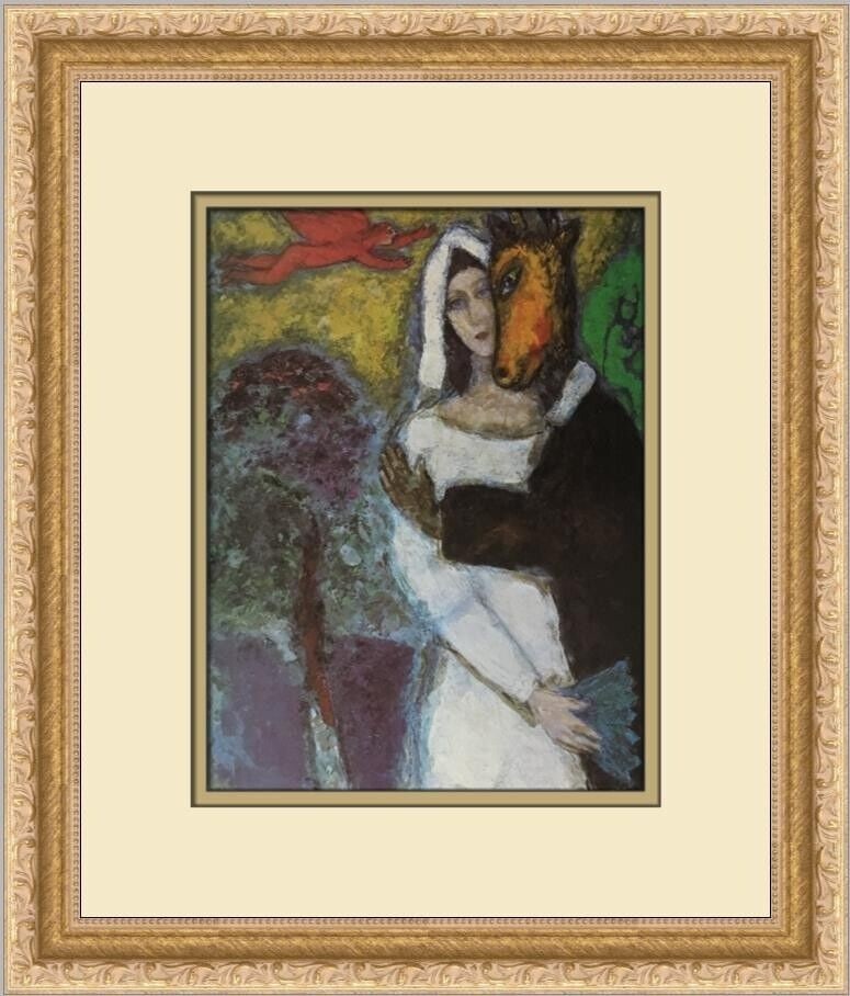 Marc Chagall Midsummer Nights Dream Custom Framed Print: Marc Chagall Midsummer Nights Dream Custom Framed Print Artist: Marc Chagall Unit Of Sale: Single Piece Size: Medium Custom Bundle: No Item Length: 13 in Region Of Origin: united states Framing: Matte