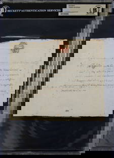 Thomas Jefferson Signed 6.25x7.5 1824 Handwritten Envelope BAS Slabbed: Thomas Jefferson Signed 6.25x7.5 1824 Handwritten Envelope BAS Slabbed Autograph Authentication: Beckett Original/Reproduction: Original Product Coa: Beckett Product Signed By Name: Thomas Jefferson P