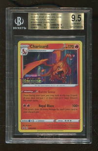 Pokemon 2019 Sword Shield Black Star Vivid Voltage Pre Release Charizard BGS 9.5: Pokemon 2019 Sword Shield Black Star Vivid Voltage Pre Release Charizard BGS 9.5 Brand: Sword Shield Modified Item: No Country/Region of Manufacture: United States Genre: Fantasy Sport: Pokemon Pre-Ow