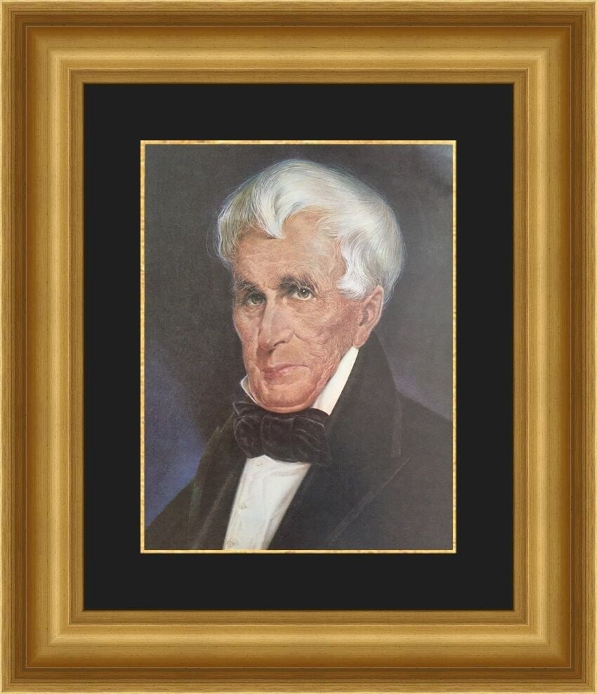United States Pres. William Harrison Custom Gallery Framed Print: United States Pres. William Harrison Custom Gallery Framed Print Size: Medium Region Of Origin: Unites States Artist: unknown Production Technique: Lithography Framing: Matted & Framed Style: Realism