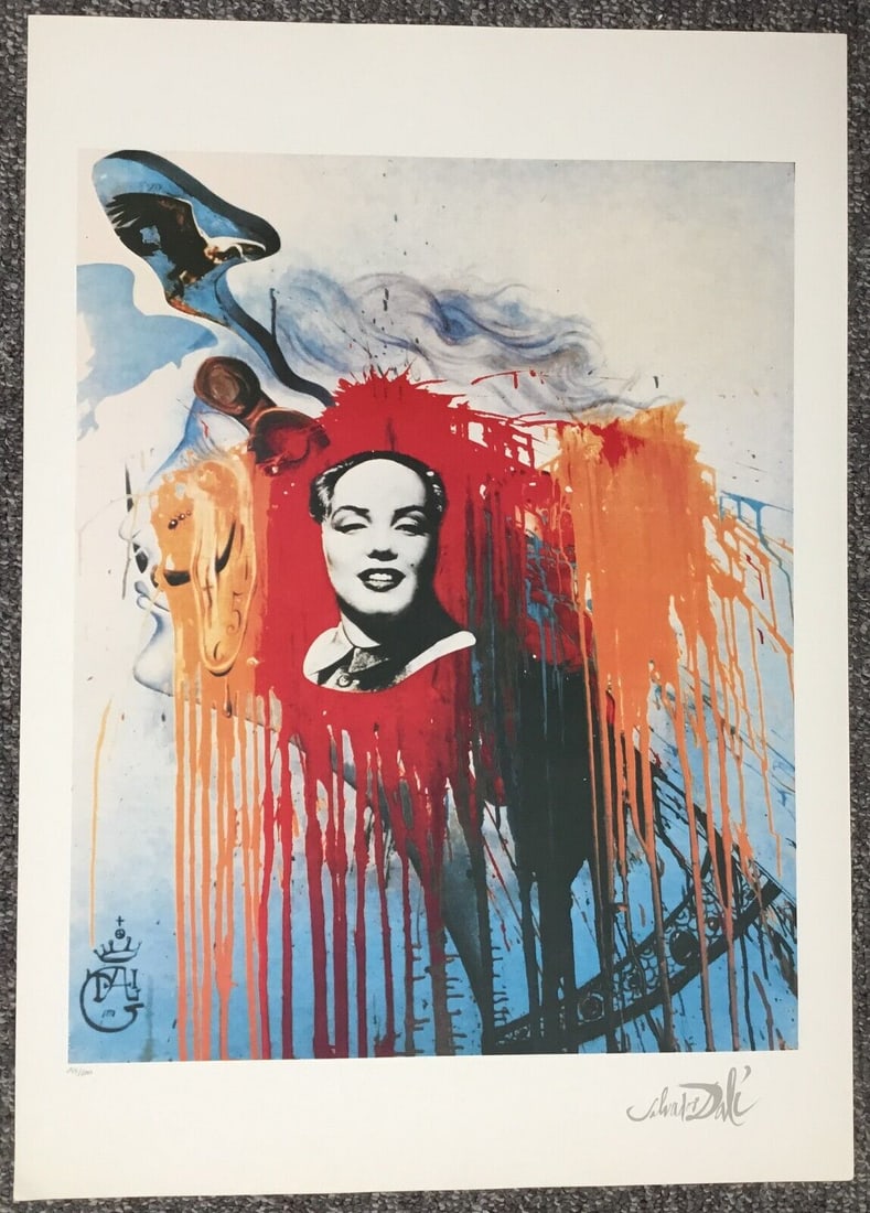 Salvador Dali Portrait of Marilyn Monroe as Chairman Mao L/ED Offset Lithograph: Salvador Dali Portrait of Marilyn Monroe as Chairman Mao L/ED Offset Lithograph Artist: Salvador Dali Unit Of Sale: Single Piece Signed By: Salvador Dali Size: Medium (up to 36in.) Item Length: 25 in 