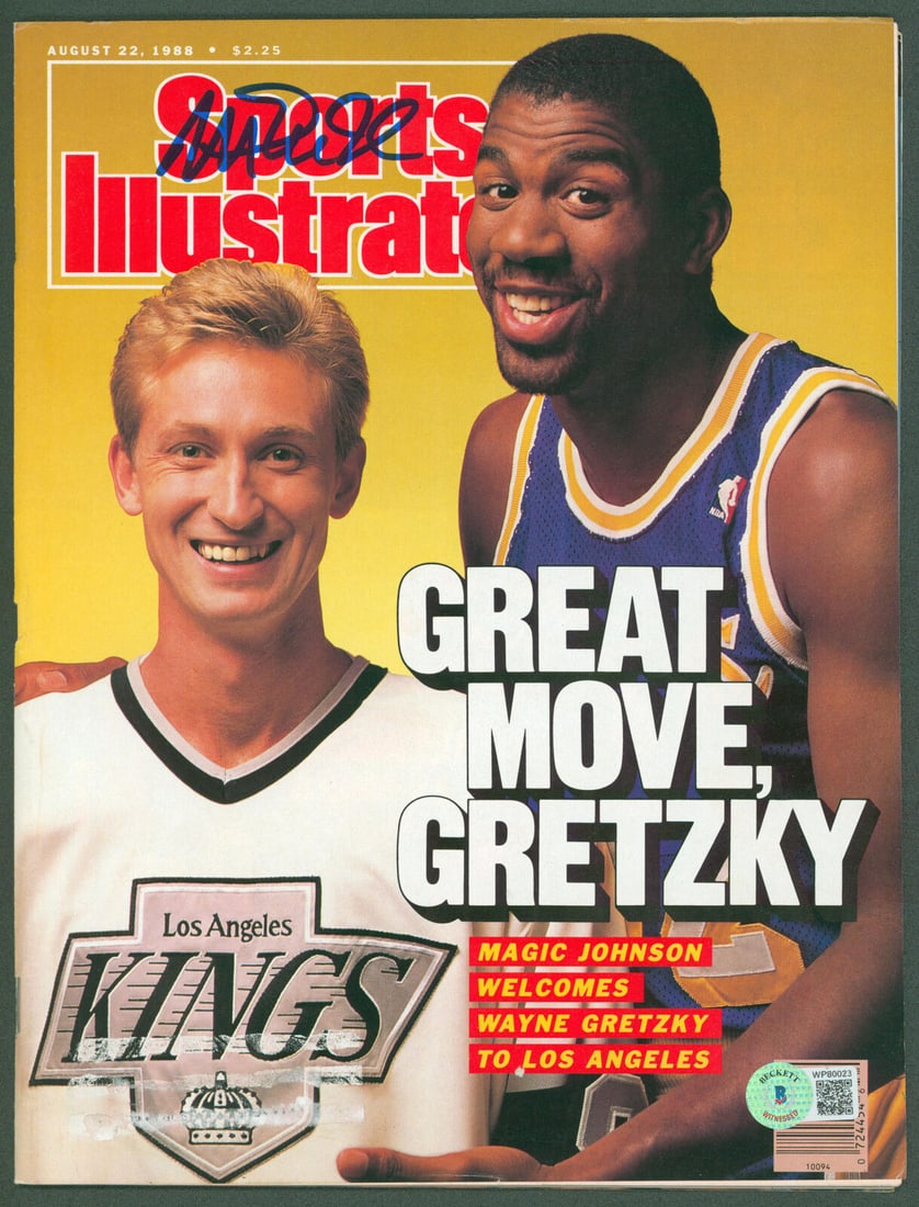 Lakers Magic Johnson Signed August 1988 Sports Illustrated Magazine BAS #WP80023: Lakers Magic Johnson Signed August 1988 Sports Illustrated Magazine BAS #WP80023 Sport: Basketball-NBA Product: Magazine Original/Reprint: Original Player: Magic Johnson Team: Los Angeles Lakers Autog