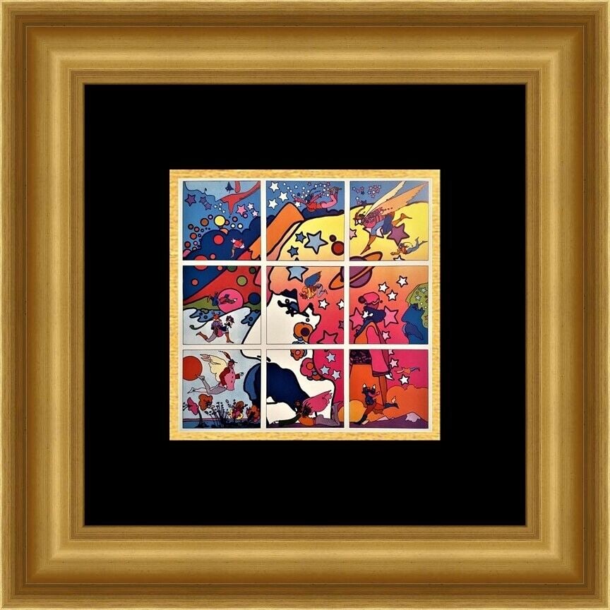 Peter Max - Artist Gallery Newly Custom Framed Print: Peter Max - Artist Gallery Newly Custom Framed Print Features: Framed Matted Region Of Origin: usa Item Width: 17 in Title: Artist Gallery Production Technique: Lithography Item Length: 17 in Item Hei