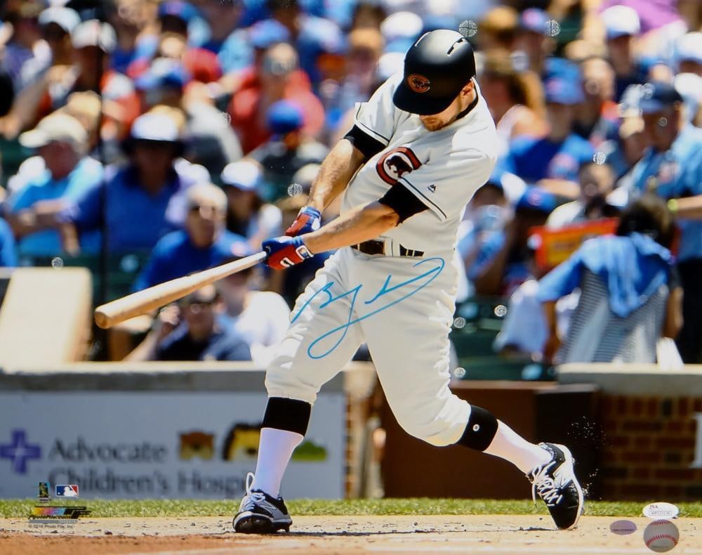 Ben Zobrist Autographed Chicago Cubs 16x20 Swinging PF Photo- JSA Witnessed: Ben Zobrist Autographed Chicago Cubs 16x20 Swinging PF Photo- JSA Witnessed Original/Reprint: Original Sport: Baseball Pre-Owned PLEASE NOTE: Framed Large or heavy Items do not have shipping costs inc