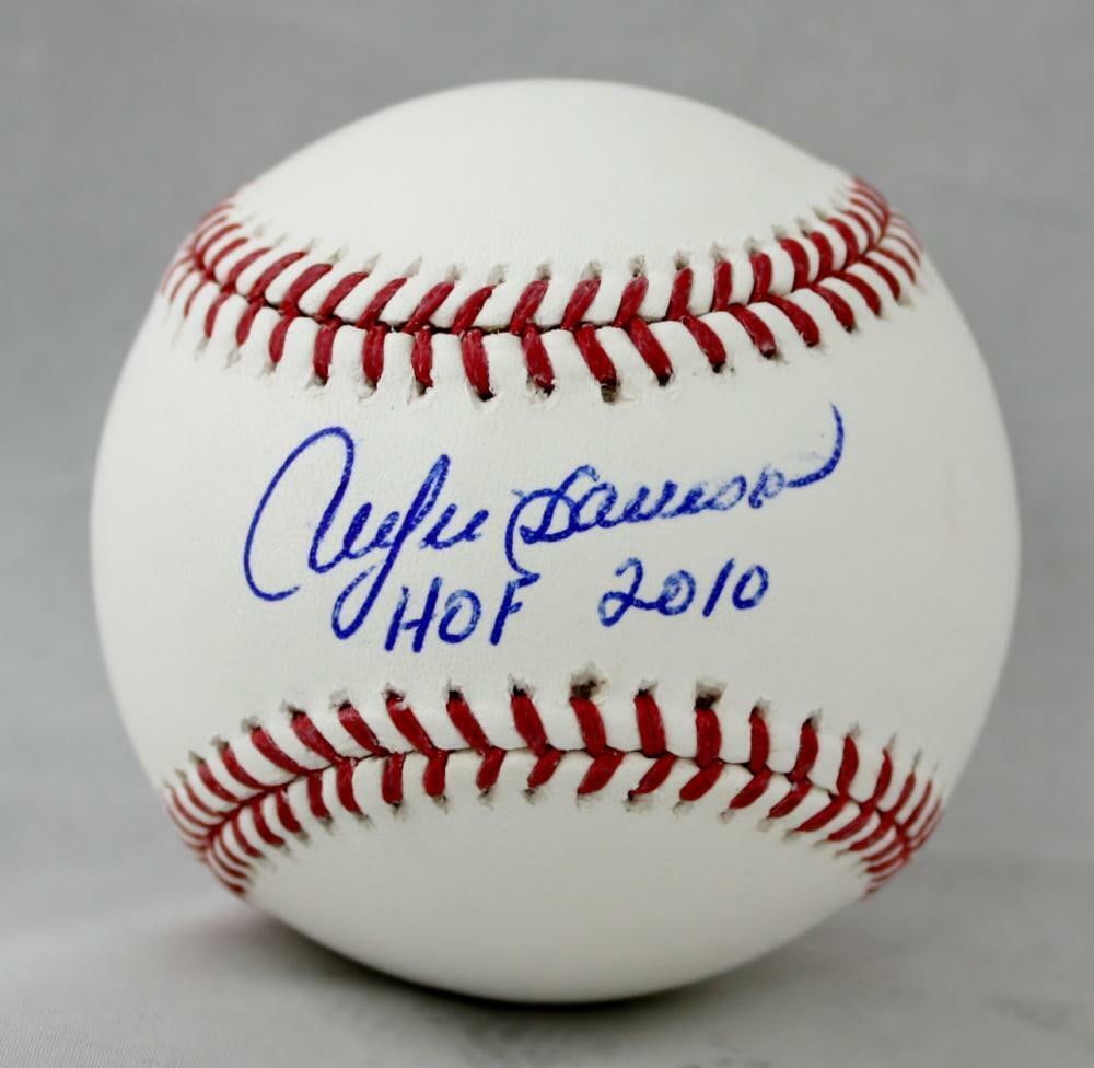 Andre Dawson Autographed Rawlings OML Baseball w/ HOF - JSA W: Andre Dawson Autographed Rawlings OML Baseball w/ HOF - JSA W Sport: Baseball Original/Reprint: Original Pre-Owned PLEASE NOTE: Framed Large or heavy Items do not have shipping costs included. The exa