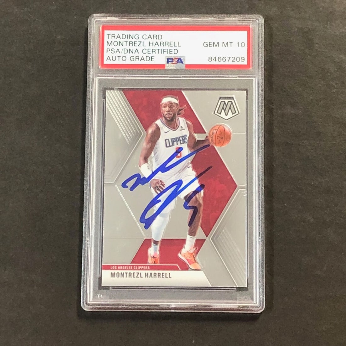 2019-20 Panini Mosaic #98 Montrezl Harrell Signed Card AUTO 10 PSA Slabbed Clipp: 2019-20 Panini Mosaic #98 Montrezl Harrell Signed Card AUTO 10 PSA Slabbed Clipp Graded: No Pre-Owned PLEASE NOTE: Framed Large or heavy Items do not have shipping costs included. The exact shipping c