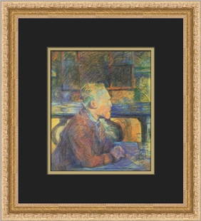 Henri Lautrec Vincent Van Gogh Custom Framed Print: Henri Lautrec Vincent Van Gogh Custom Framed Print Unit Of Sale: Single-Piece Work Artist: Henri de Toulouse-Lautrec Size: Medium Custom Bundle: No Item Length: 13 in Region Of Origin: united states F