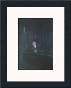 Francis Bacon Man in Blue IV Custom Framed Print: Francis Bacon Man in Blue IV Custom Framed Print Unit Of Sale: Single-Piece Work Artist: Francis Bacon Size: Medium (up to 36in.) Item Length: 12 in Region Of Origin: United States Framing: Matted & F
