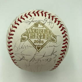 2008 Philadelphia Phillies World Series Champs Team Signed Jersey MLB — Showpieces Sports