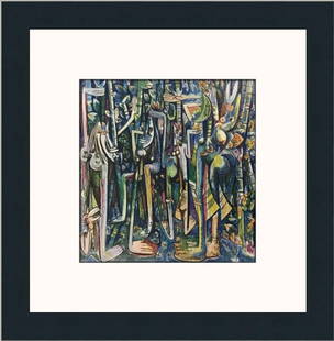 Wilfredo Lam The Jungle Custom Framed Print: Wilfredo Lam The Jungle Custom Framed Print Unit Of Sale: Single-Piece Work Artist: Wilfredo Lam Size: Medium (up to 36in.) Item Length: 13 in Region Of Origin: United States Framing: Matted & Framed