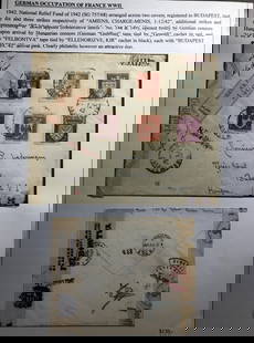 1942 Amiens France German Occupation WW2 Censored Cover To Budapest Hungary: 1942 Amiens France German Occupation WW2 Censored Cover To Budapest Hungary Type: Cover Quality: Used Place Of Origin: Germany & Colonies Grade: Ungraded Certification: Uncertified Pre-Owned PLEASE NO