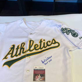 Mark McGwire Oakland Athletics Autographed Yellow Mitchell & Ness