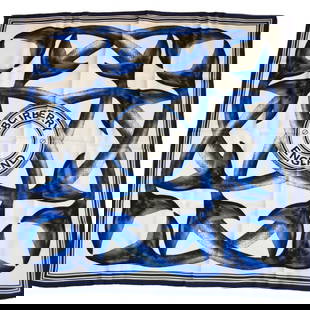 Burberry M2203-49-bur Silk Scarf White: Burberry M2203-49-bur Silk Scarf White Brand: Burberry Model: m2203-49-bur Country of Origin: Italy Type: Scarf Color: White Material: Silk100% Silk: 100% Size (LxW): 90cm x 90cm / 35.43 x 35.43 Condi