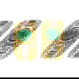 Christian Dior Greenstone Crystal Metal Gold Green Earrings 0: Christian Dior Greenstone Crystal Metal Gold Green Earrings 0 Brand: Christian Dior Type: Clip earrings Gender: Women Material: Metal Color: Gold Green Stone: Crystal Size (HxWxD): 25.00mm x 12.00mm /