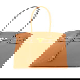 Hermes HERMES Birkin 45 shoulder bag Togo gold #D engraved metal fittings Long: Hermes HERMES Birkin 45 shoulder bag Togo gold #D engraved metal fittings Long Brand: Hermes Line: Birkin Type: Shoulder bag Material: Togo leather Togo leather: Color: Gold Hardware Color: Gold Inner