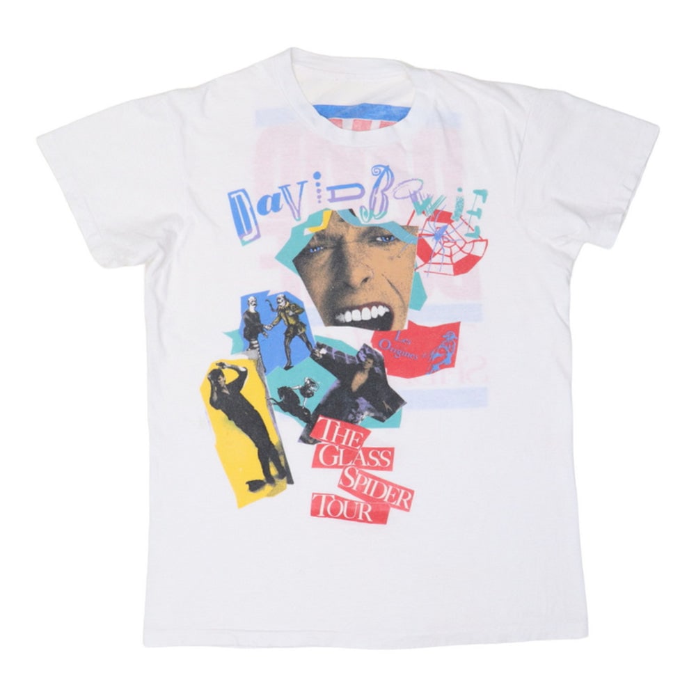 1987 David Bowie Glass Spider Tour Shirt: 1987 David Bowie Glass Spider Tour Shirt Original 1987 David Bowie Glass Spider Tour Shirt. This is a true vintage shirt, not a modern reproduction. Sizes vary so please use measurements for best idea