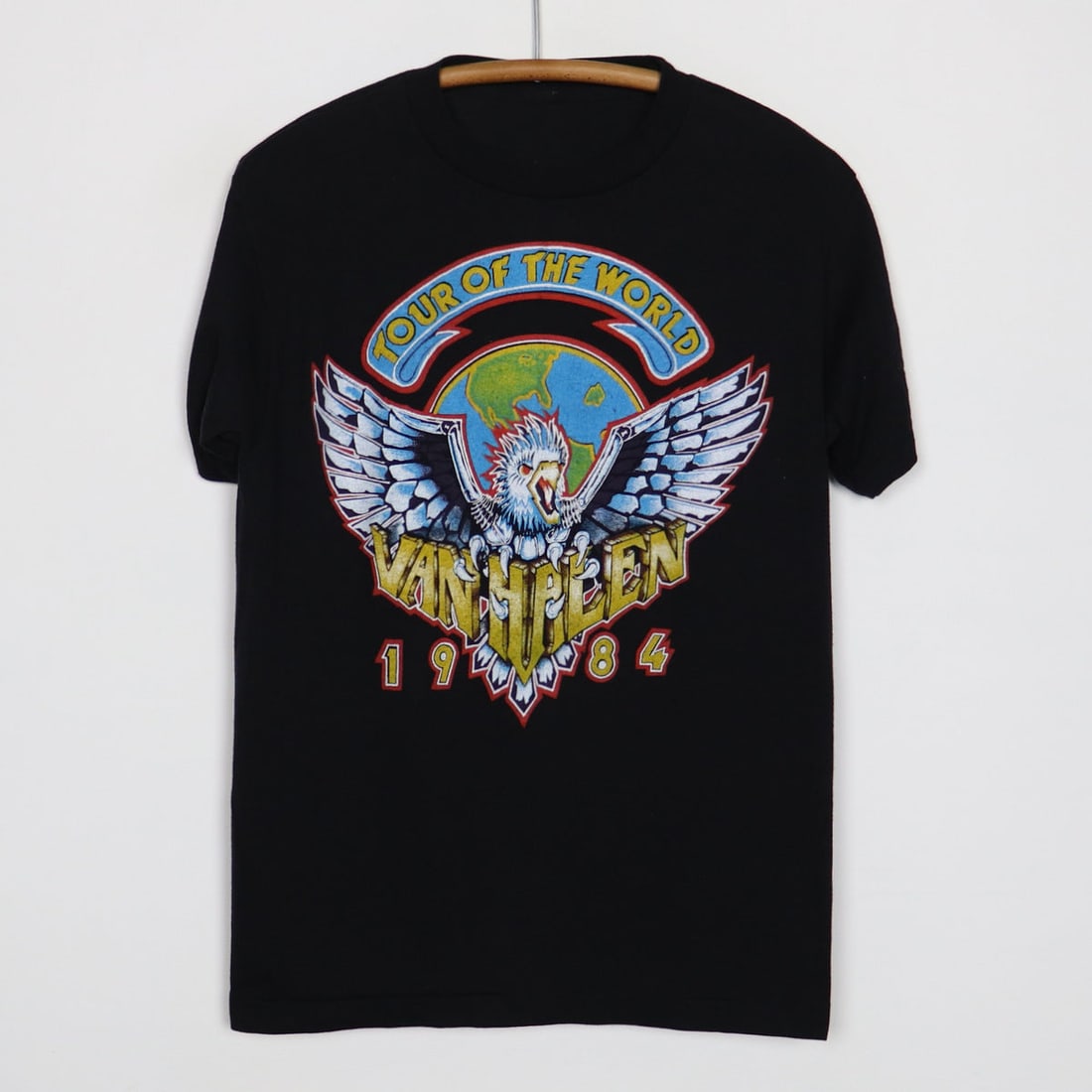 1984 Van Halen Tour Of The World Shirt: 1984 Van Halen Tour Of The World Shirt Original 1984 Van Halen Tour Of The World Shirt. This is a true vintage shirt, not a modern reproduction. Sizes vary so please use measurements for best idea on