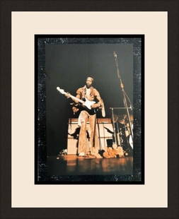 Jimi Hendrix Custom Gallery Framed Print: Jimi Hendrix Custom Gallery Framed Print Features: Framed Matted Region Of Origin: united states Item Width: 14 in Title: Jimi Hendrix Production Technique: Lithography Item Length: 14 in Item Height: