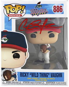 Autographed/Signed Charlie Sheen Wild Thing Ricky Vaughn Major League Movie Baseball Jersey JSA COA