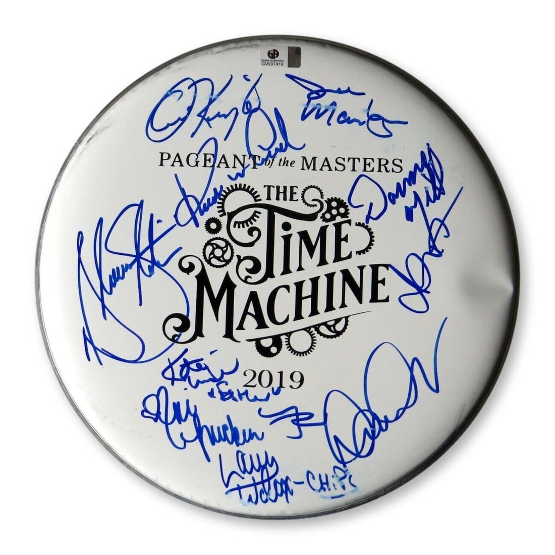 Classic TV Stars Signed Autographed 10" Drumhead Wilcox Montegna Mills: Classic TV Stars Signed Autographed 10" Drumhead Wilcox Montegna Mills Object Type: 10" Drumhead Industry: Television Original/Reproduction: Original Signed By: Donna Mills Larry Wilcox Autograph Auth