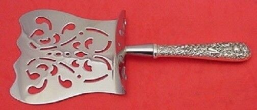 Repousse By Kirk Sterling Silver Asparagus Server HHWS 9 3/4" Custom: Repousse By Kirk Sterling Silver Asparagus Server HHWS 9 3/4" Custom Repousse by kirk sterling silver custom made hollow handle with stainless implement asparagus server hooded 9 3/4" in the pattern r