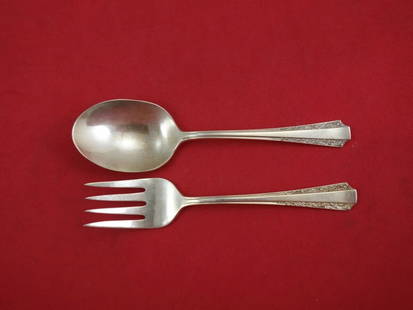 American Colonial by Amston Sterling Silver Baby Set 2-Piece Original 4 1/2": American Colonial by Amston Sterling Silver Baby Set 2-Piece Original 4 1/2" American colonial by amstonsterling silver original two piece baby set 4 1/2" in the pattern american colonial by amston. I