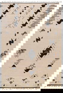 8 x 11 Handmade Contemporary Moroccan Wool Rug: 8 x 11 Handmade Contemporary Moroccan Wool Rug Free continental US Shipping Size in Feet: Width:8 X Length:10.5 Size in Inches: Width:96 X Length:126 Rug Type: Moroccan Handmade Rugs Colors: Ivory wit