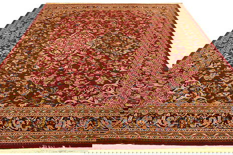 9 x 12 Red Pakistani Rug: 9 x 12 Red Pakistani Rug Free continental US Shipping Size in Feet: Width: 8.6x Length: 11.6 Size in Inches: Width: 102in x Length: 138in Rug Type: Area Rug Colors: Red Weave: Hand-knotted Pattern: Tr
