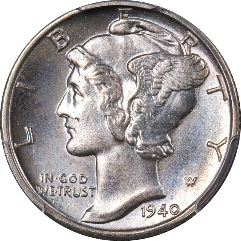 1940-D Mercury Dime PCGS MS65 FB Superb Eye Appeal Strong Strike: 1940-D Mercury Dime PCGS MS65 FB Superb Eye Appeal Strong Strike Certification: PCGS Circulated/Uncirculated: Uncirculated Mint Location: Denver Grade: MS65 FB Composition: Silver Certification Number