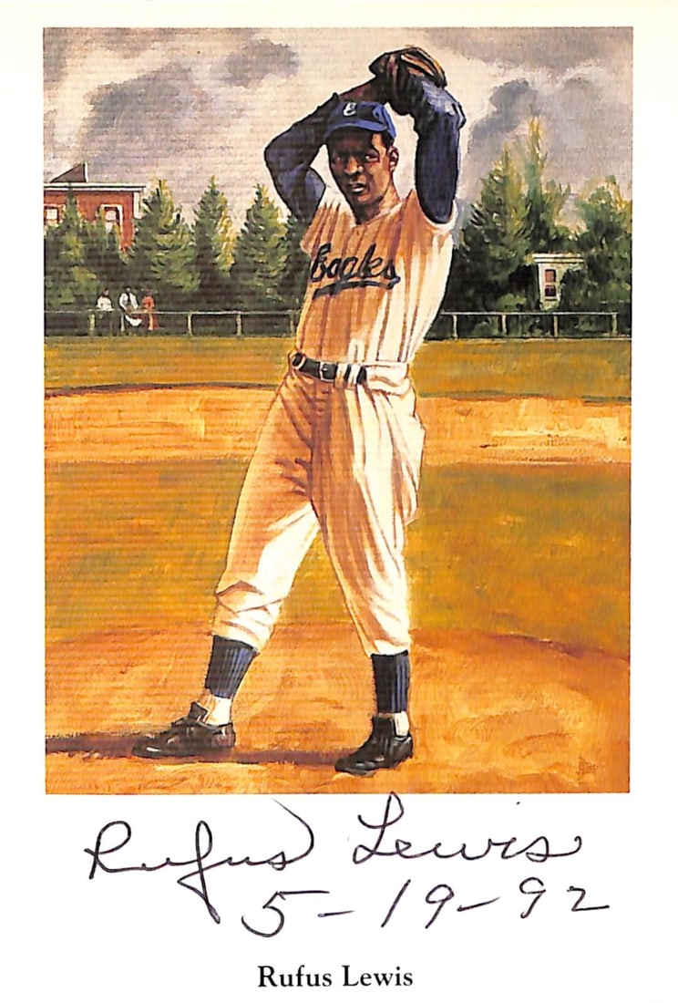 Rufus Lewis Signed Negro League - Newark Eagles Ron Lewis Post Card 181257: Rufus Lewis Signed Negro League - Newark Eagles Ron Lewis Post Card 181257 Sport: Baseball Product: Ticket Stub Original/Reprint: Original Team: Newark Eagles Autograph Authentication: Seller League: 